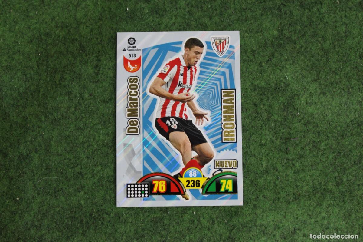Cromos de f&uacute;tbol: 513 DE MARCOS ADRENALYN XL 2017 2018 17 18 LALIGA SANTANDER