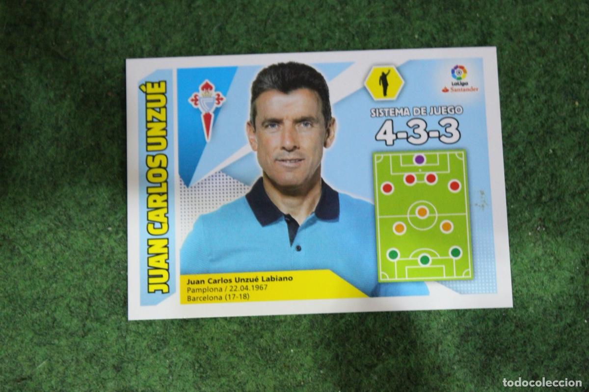Figurine di Calcio: 12 JUAN CARLOS UNZU&Eacute; RC CELTA LIGA ESTE 2017-18 2017 2018 17 18 LALIGA SANTANDER