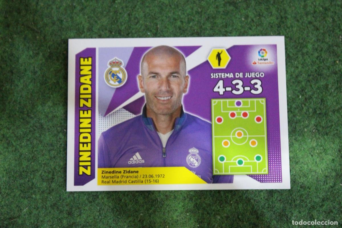 Cromos de f&uacute;tbol: 30 ZINEDINE ZIDANE REAL MADRID LIGA ESTE 2017-18 2017 2018 17 18 LALIGA SANTANDER