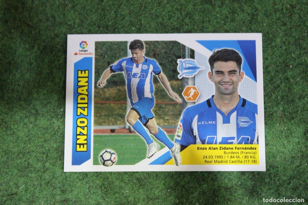 Cromos de f&uacute;tbol: 12 ENZO ZIDANE ALAV&Eacute;S LIGA ESTE 2017-18 2017 2018 17 18 LALIGA SANTANDER