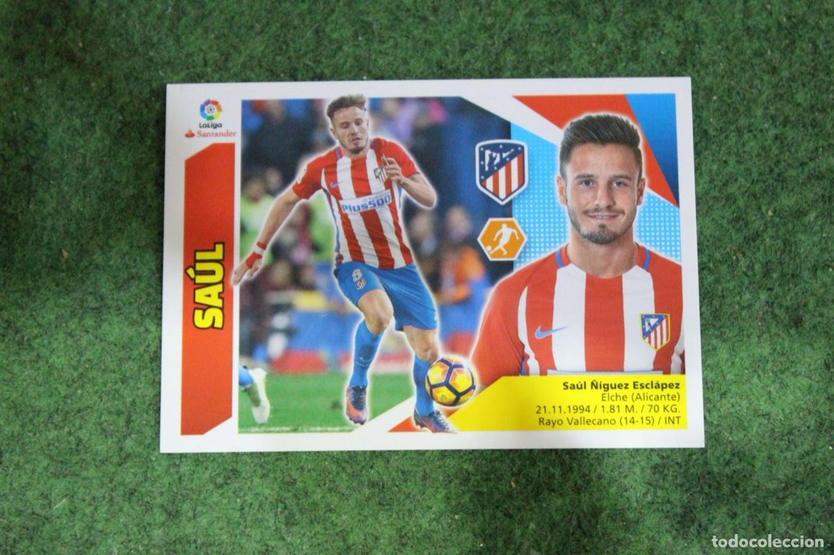 Figurine di Calcio: 10 SA&Uacute;L ATL&Eacute;TICO DE MADRID LIGA ESTE 2017-18 2017 2018 17 18 LALIGA SANTANDER