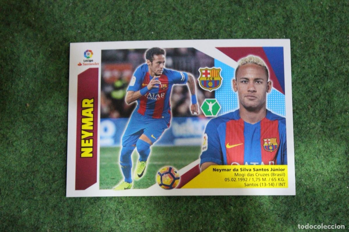 Cromos de f&uacute;tbol: 16 NEYMAR FC BARCELONA LIGA ESTE 2017-18 2017 2018 17 18 LALIGA SANTANDER