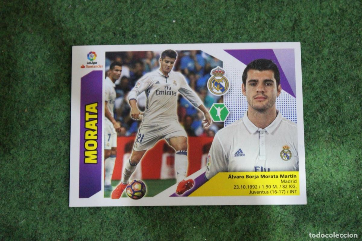 Football Stickers: 14B MORATA REAL MADRID LIGA ESTE 2017-18 2017 2018 17 18 LALIGA SANTANDER
