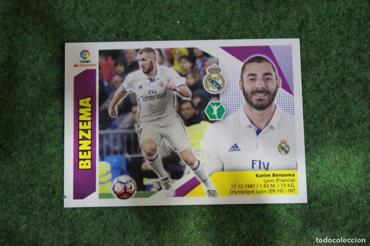 Figurine di Calcio: 15 BENZEMA REAL MADRID LIGA ESTE 2017-18 2017 2018 17 18 LALIGA SANTANDER