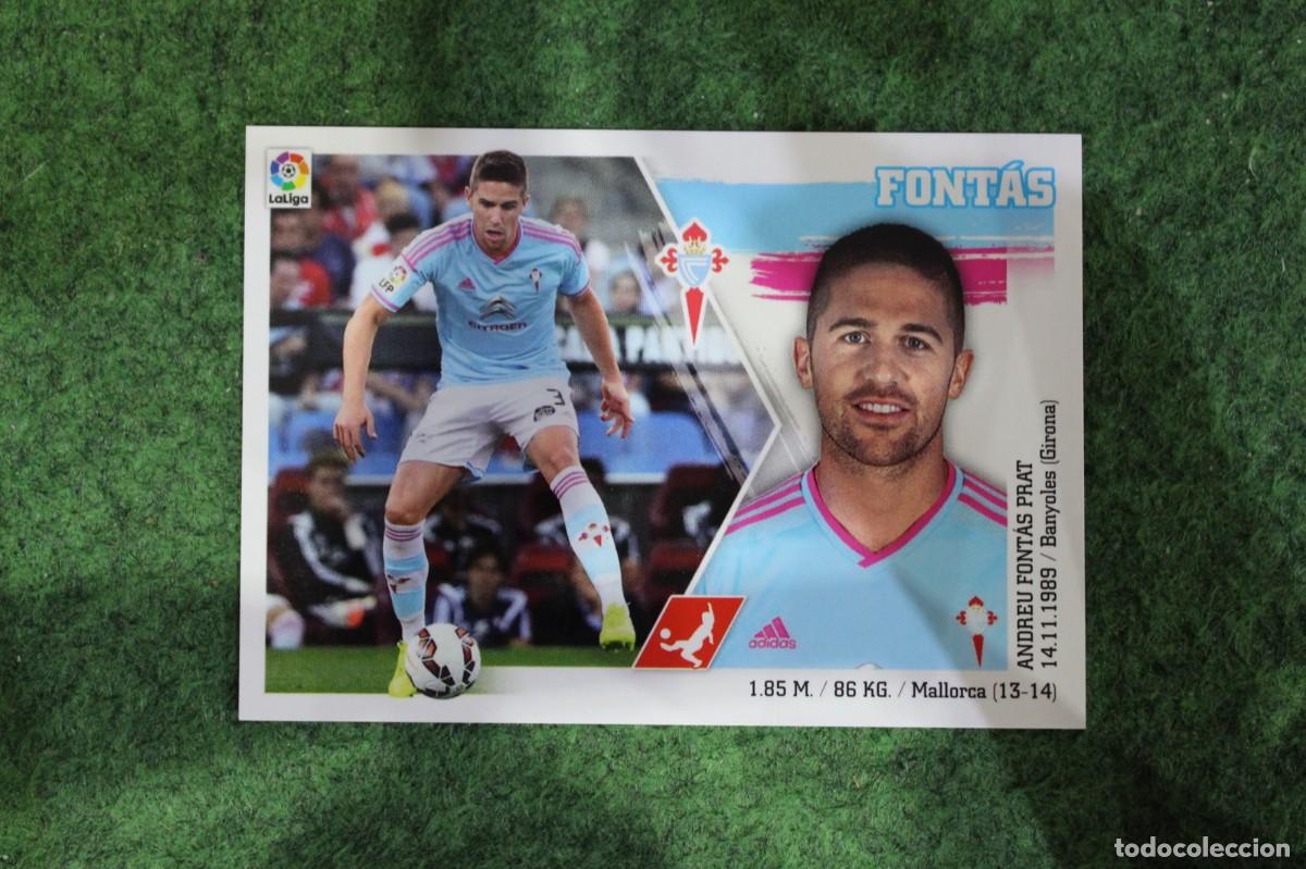Fu&szlig;ball-Sticker: 6 FONT&Aacute;S CELTA LIGA ESTE PANINI 2015 2016 LIGA BBVA