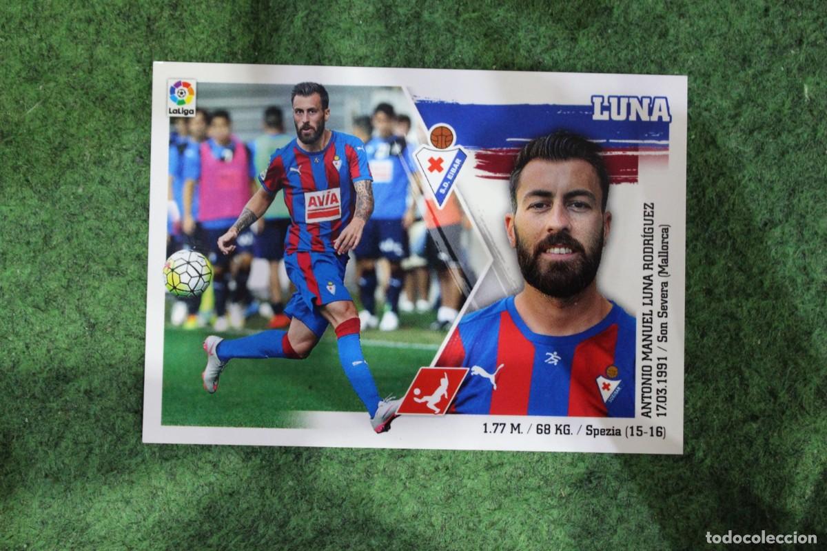 Cromos de f&uacute;tbol: 10 LUNA EIBAR LIGA ESTE PANINI 2015 2016 LIGA BBVA