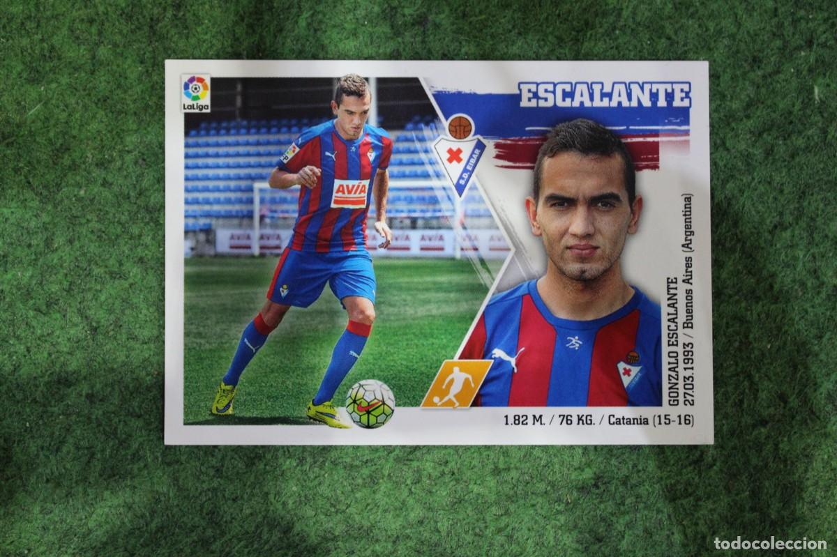 Cromos de f&uacute;tbol: 14 ESCALANTE EIBAR LIGA ESTE PANINI 2015 2016 LIGA BBVA