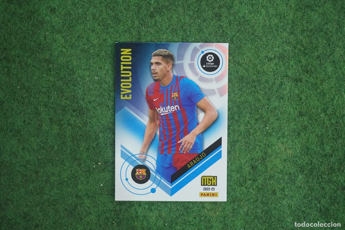 Cromos de f&uacute;tbol: 372 ARAUJO BARCELONA EVOLUTION MEGACRACKS 2022 2023 MGK 22 23 PANINI