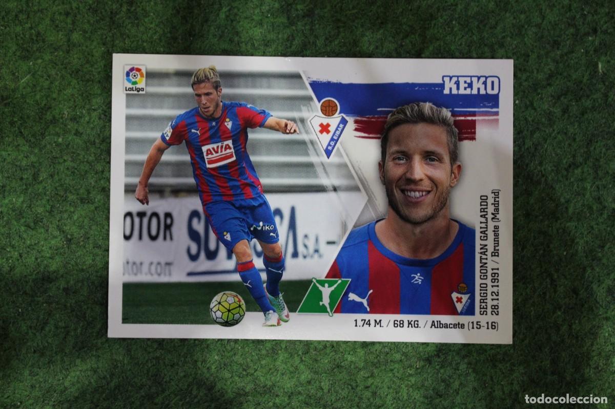 Cromos de f&uacute;tbol: 17 KEKO EIBAR LIGA ESTE PANINI 2015 2016 LIGA BBVA