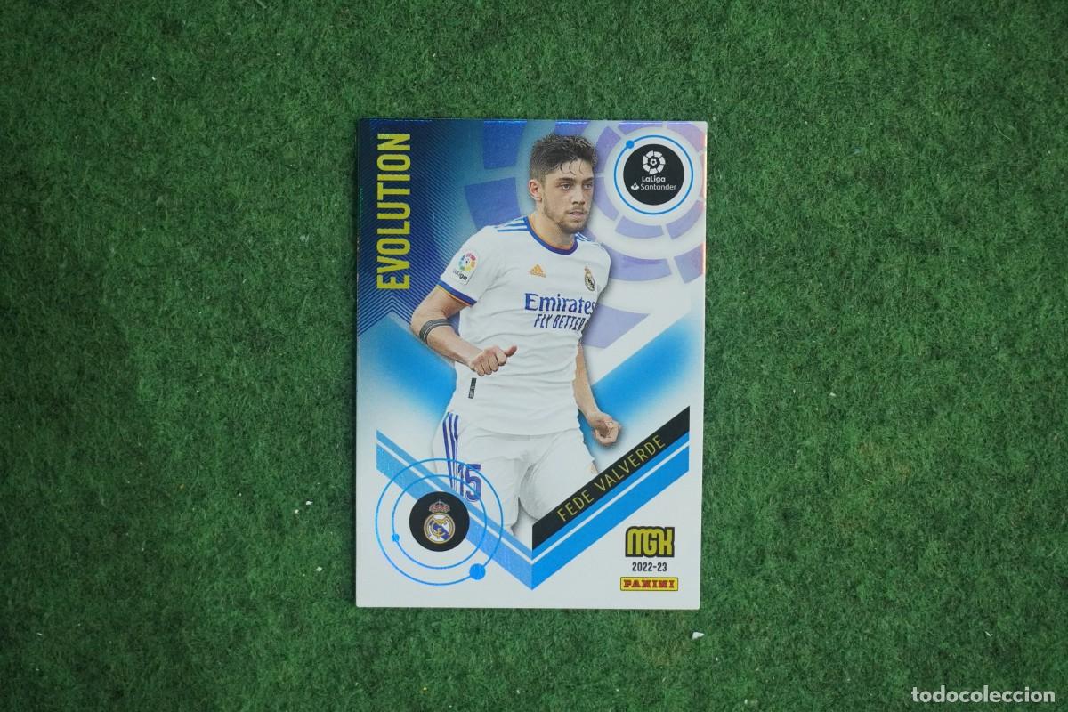 Cromos de f&uacute;tbol: 385 FEDE VALVERDE REAL MADRID EVOLUTION MEGACRACKS 2022 2023 MGK 22 23 PANINI