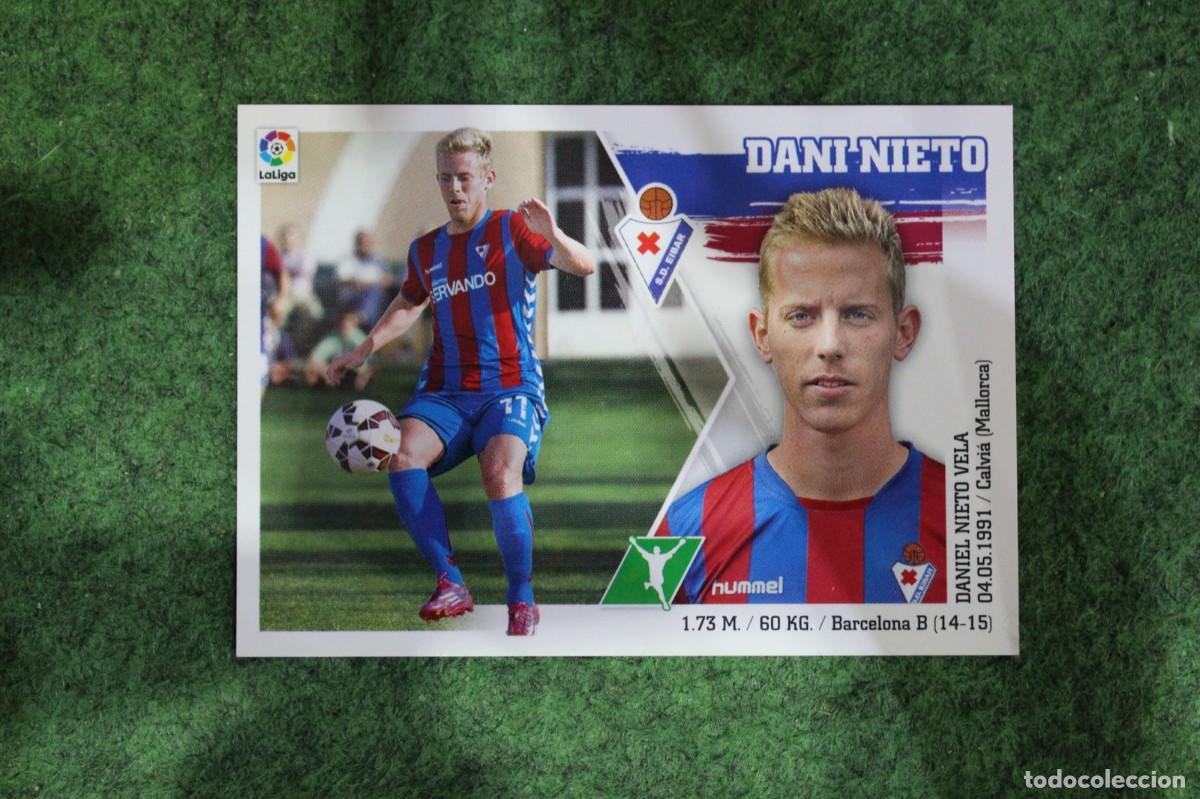Cromos de f&uacute;tbol: 19 DANI NIETO EIBAR LIGA ESTE PANINI 2015 2016 LIGA BBVA