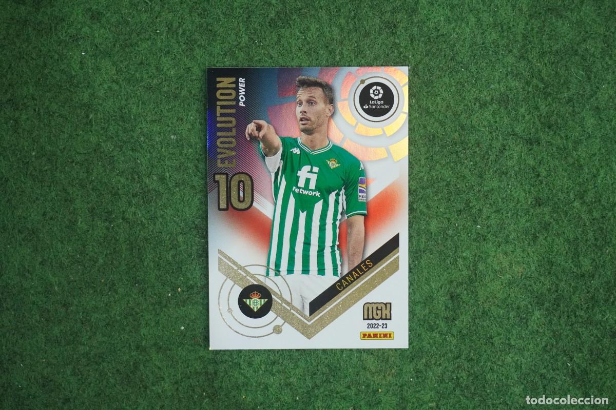 Cromos de f&uacute;tbol: P 377 P377 CANALES BETIS EVOLUTION POWER MEGACRACKS 2022 2023 MGK 22 23 PANINI