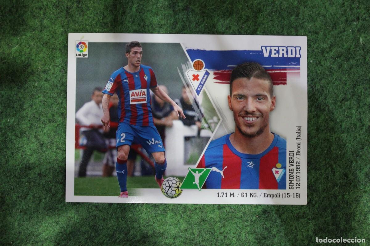 Cromos de f&uacute;tbol: 19 BIS VERDI COLOCA EIBAR LIGA ESTE PANINI 2015 2016 LIGA BBVA