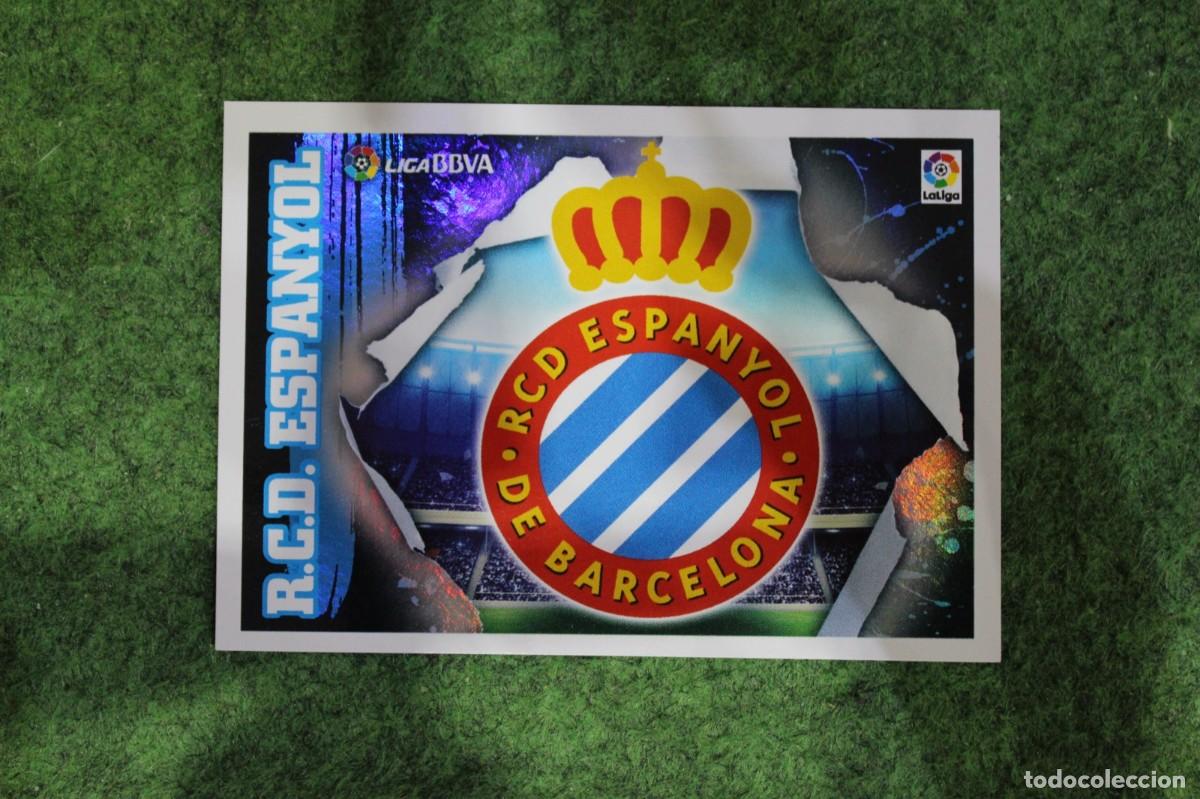 Cromos de f&uacute;tbol: 1 ESCUDO ESPANYOL LIGA ESTE PANINI 2015 2016 LIGA BBVA