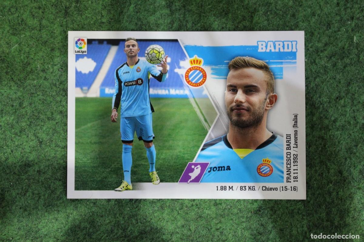 Cromos de f&uacute;tbol: 3 BARDI ESPANYOL LIGA ESTE PANINI 2015 2016 LIGA BBVA