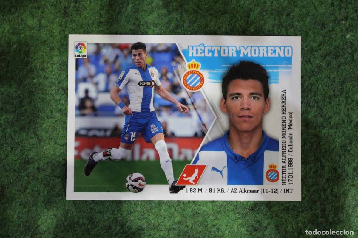 Fu&szlig;ball-Sticker: 6 H&Eacute;CTOR MORENO ESPANYOL LIGA ESTE PANINI 2015 2016 LIGA BBVA