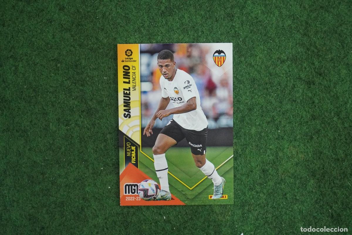 Fu&szlig;ball-Sticker: 441 SAMUEL LINO VALENCIA NUEVO FICHAJE MEGACRACKS 2022 2023 MGK 22 23 PANINI