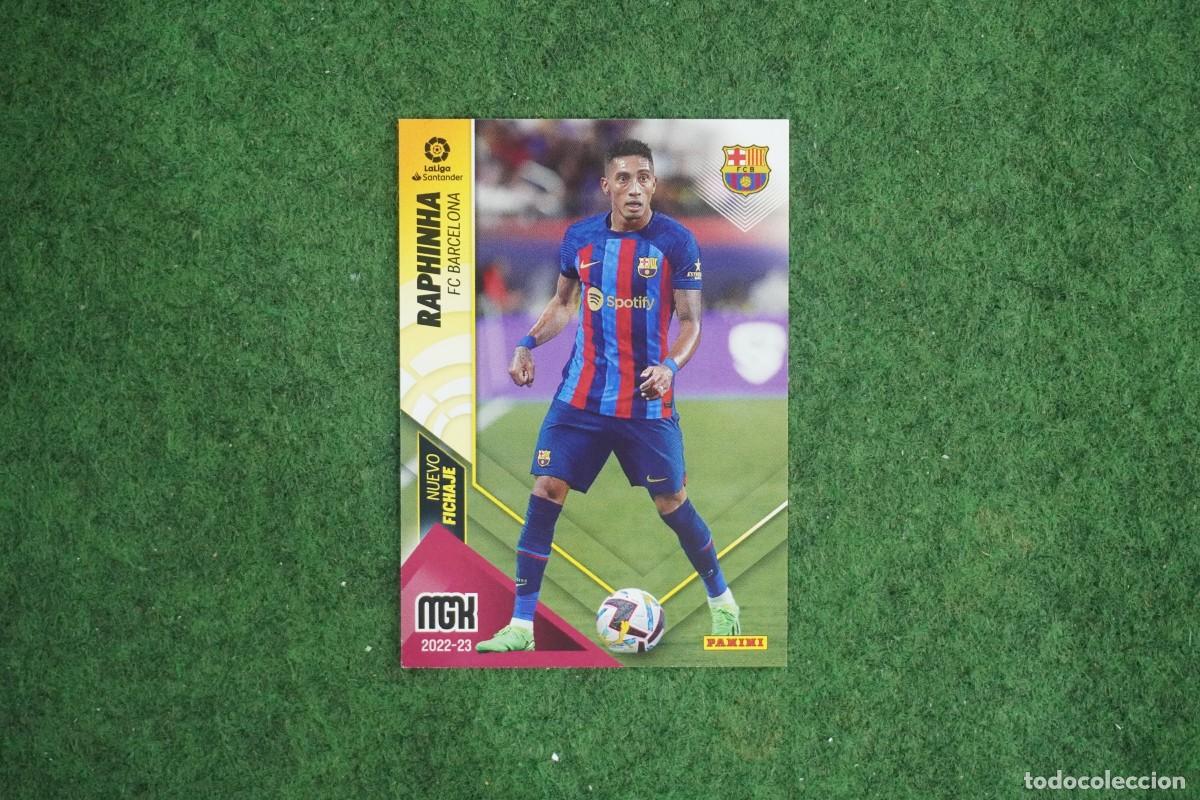 Fu&szlig;ball-Sticker: 446 RAPHINHA BARCELONA NUEVO FICHAJE MEGACRACKS 2022 2023 MGK 22 23 PANINI
