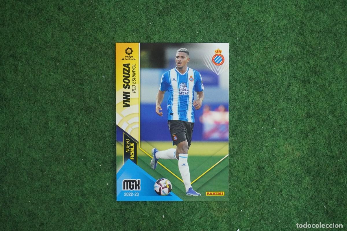 Fu&szlig;ball-Sticker: 452 VINI SOUZA ESPANYOL NUEVO FICHAJE MEGACRACKS 2022 2023 MGK 22 23 PANINI