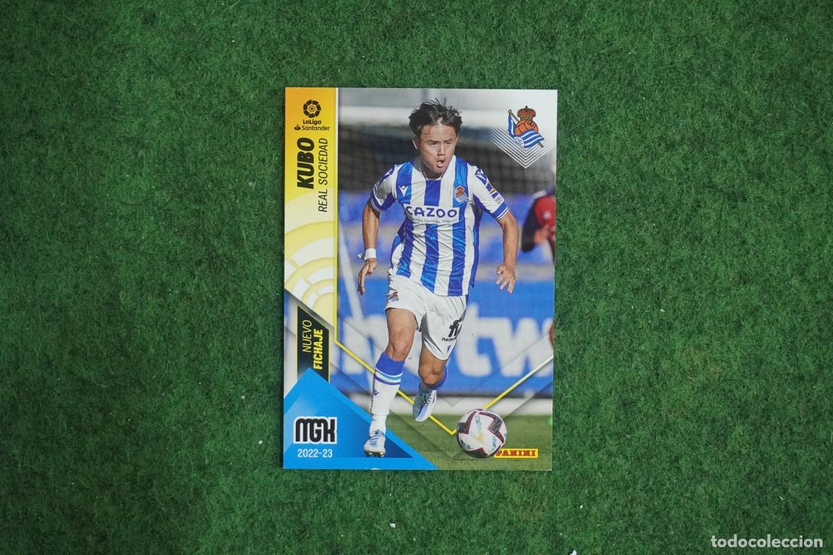 Fu&szlig;ball-Sticker: 454 KUBO REAL SOCIEDAD NUEVO FICHAJE MEGACRACKS 2022 2023 MGK 22 23 PANINI