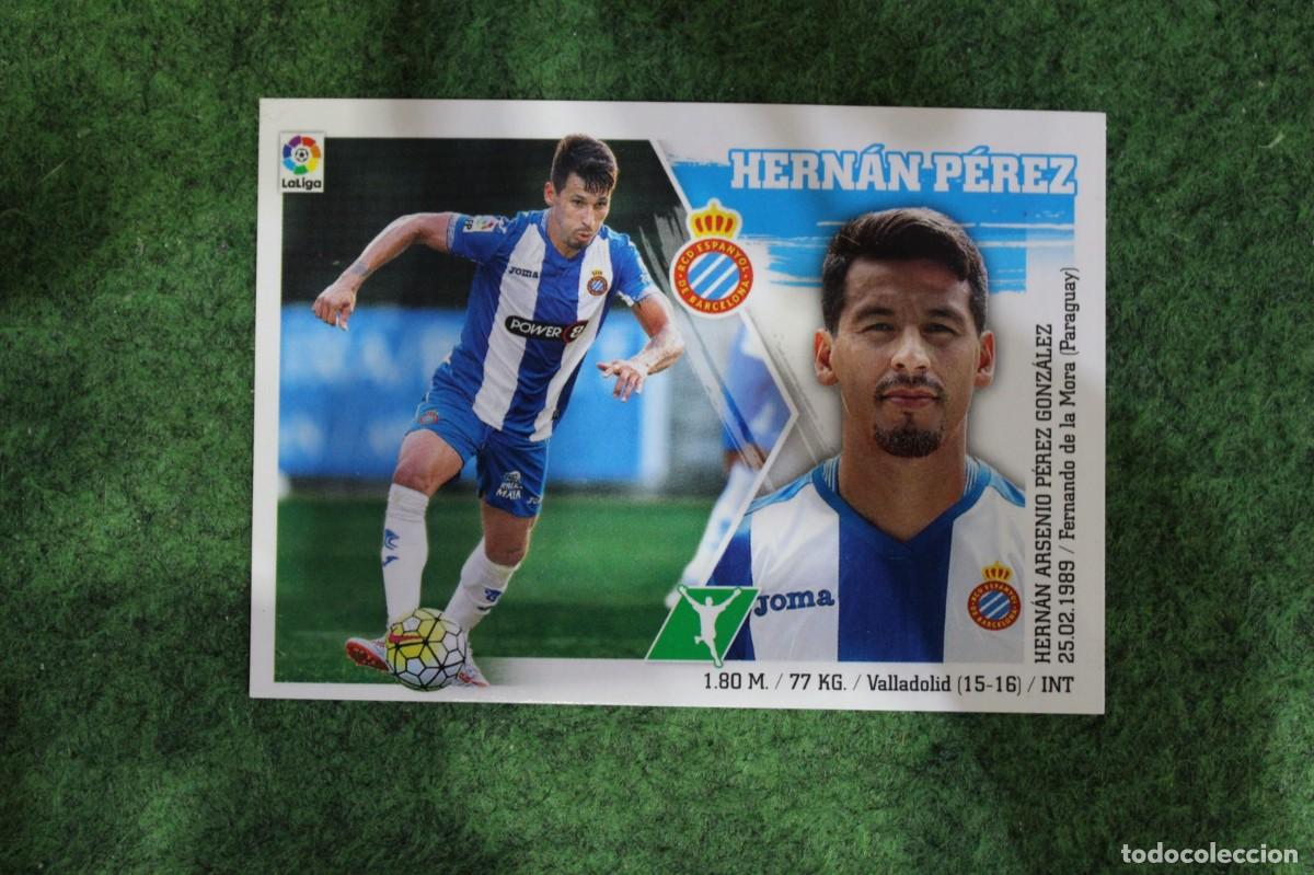 Fu&szlig;ball-Sticker: 17 HERN&Aacute;N P&Eacute;REZ ESPANYOL LIGA ESTE PANINI 2015 2016 LIGA BBVA