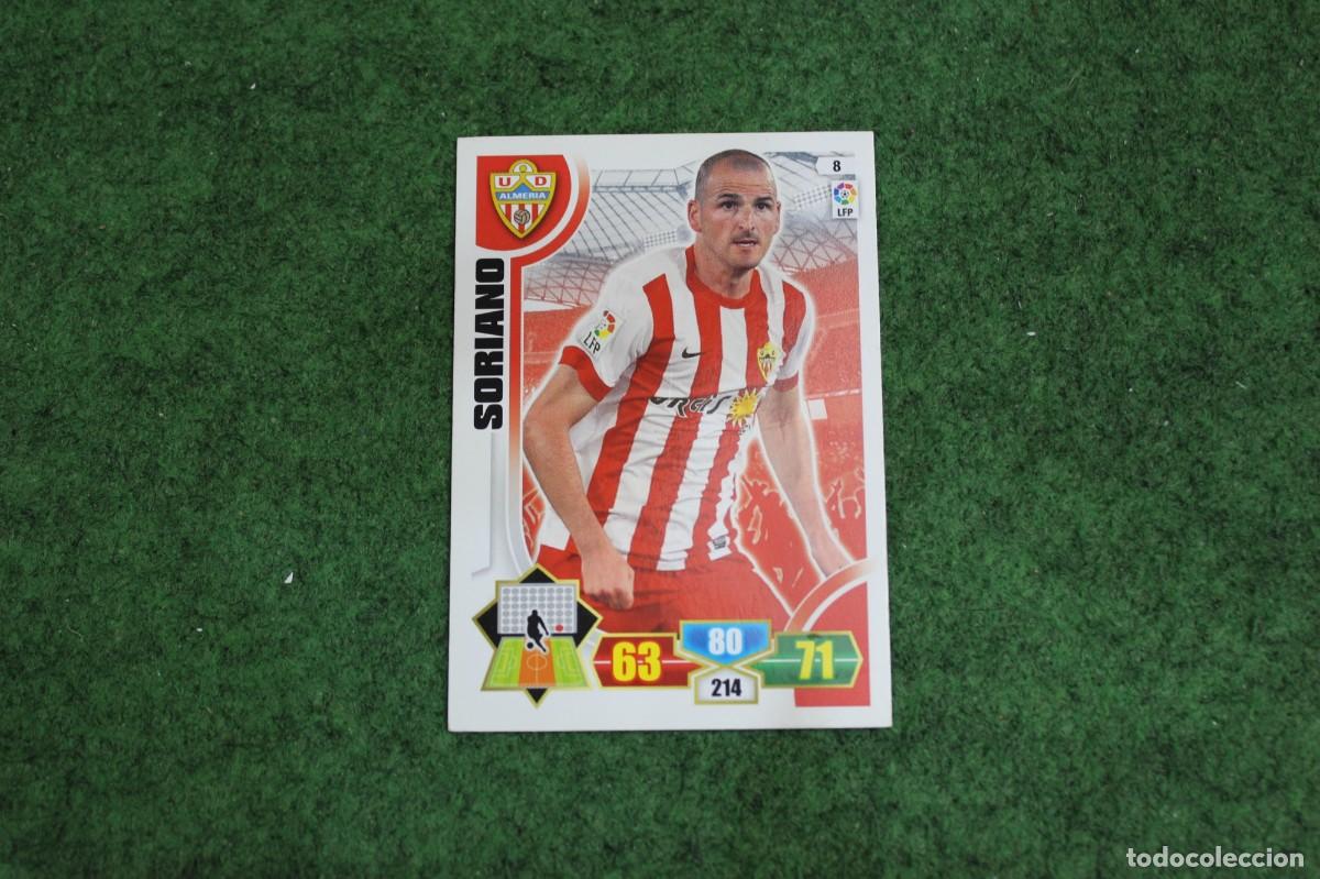 Figurine di Calcio: 8 SORIANO UD ALMER&Iacute;A ADRENALYN XL 2013 2014 13 14 LALIGA SANTANDER