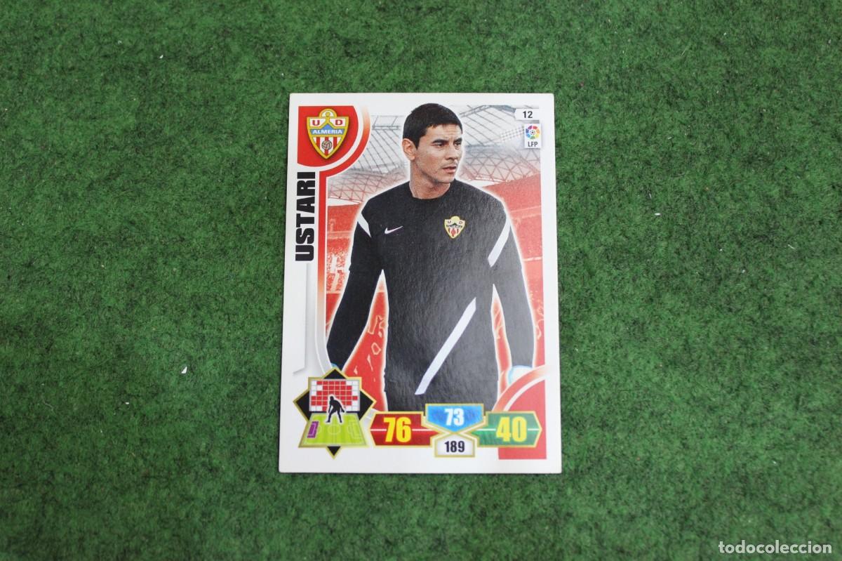 Football Stickers: 12 USTARI UD ALMER&Iacute;A ADRENALYN XL 2013 2014 13 14 LALIGA SANTANDER
