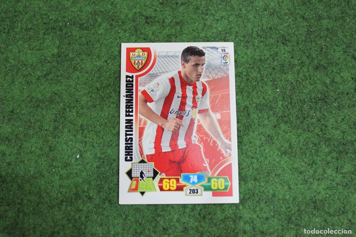 Football Stickers: 15 CHRISTIAN FERN&Aacute;NDEZ UD ALMER&Iacute;A ADRENALYN XL 2013 2014 13 14 LALIGA SANTANDER