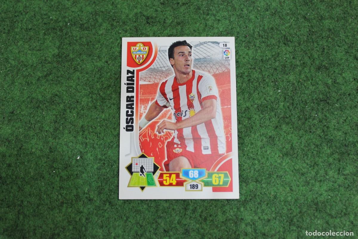 Football Stickers: 18 &Oacute;SCAR D&Iacute;AZ UD ALMER&Iacute;A ADRENALYN XL 2013 2014 13 14 LALIGA SANTANDER