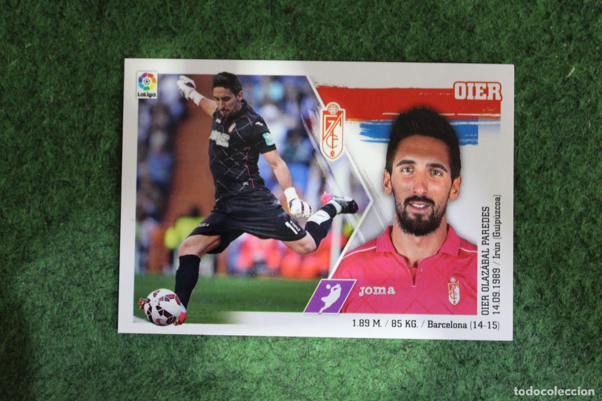 Cromos de f&uacute;tbol: 4 OIER GRANADA LIGA ESTE PANINI 2015 2016 LIGA BBVA