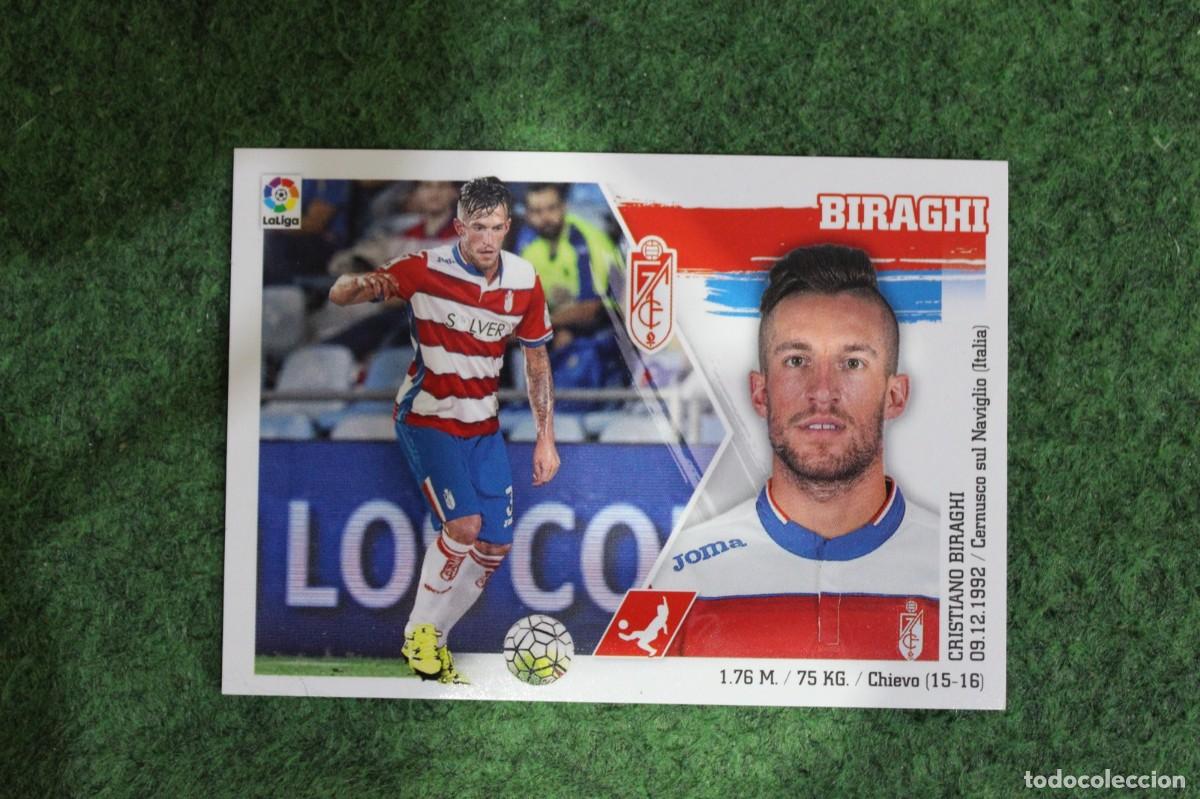 Cromos de f&uacute;tbol: 10 BIS BIRAGHI COLOCA GRANADA LIGA ESTE PANINI 2015 2016 LIGA BBVA