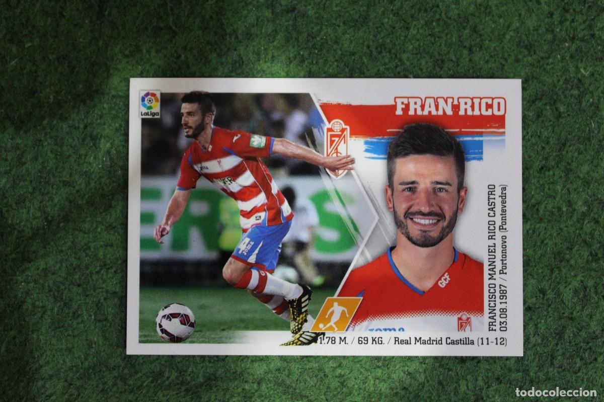 Cromos de f&uacute;tbol: 11 FRAN RICO GRANADA LIGA ESTE PANINI 2015 2016 LIGA BBVA