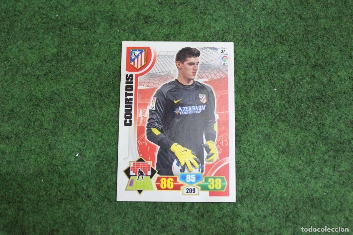 Cromos de f&uacute;tbol: 37 COURTOIS ATL&Eacute;TICO DE MADRID ADRENALYN XL 2013 2014 13 14 LALIGA SANTANDER