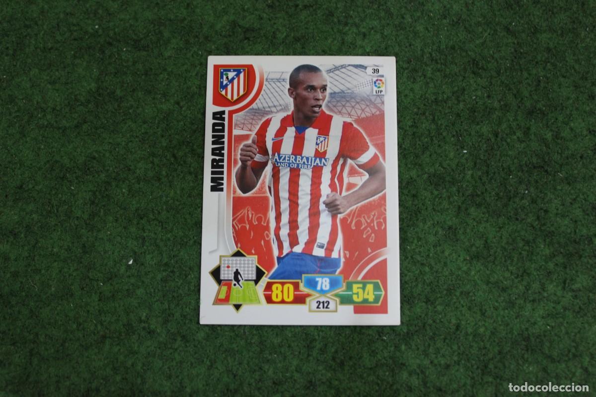 Cromos de f&uacute;tbol: 39 MIRANDA ATL&Eacute;TICO DE MADRID ADRENALYN XL 2013 2014 13 14 LALIGA SANTANDER