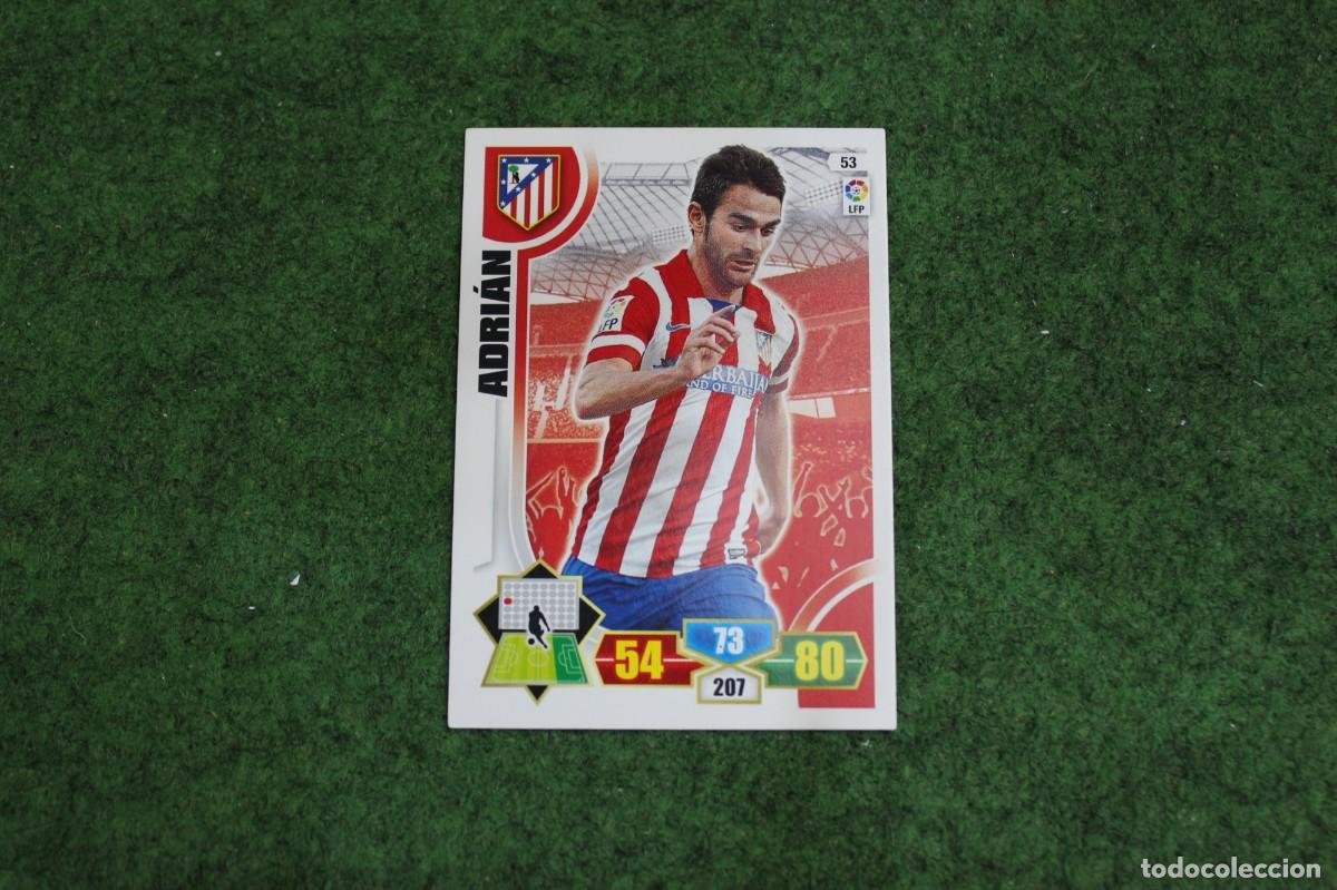 Football Stickers: 53 ADRI&Aacute;N ATL&Eacute;TICO DE MADRID ADRENALYN XL 2013 2014 13 14 LALIGA SANTANDER