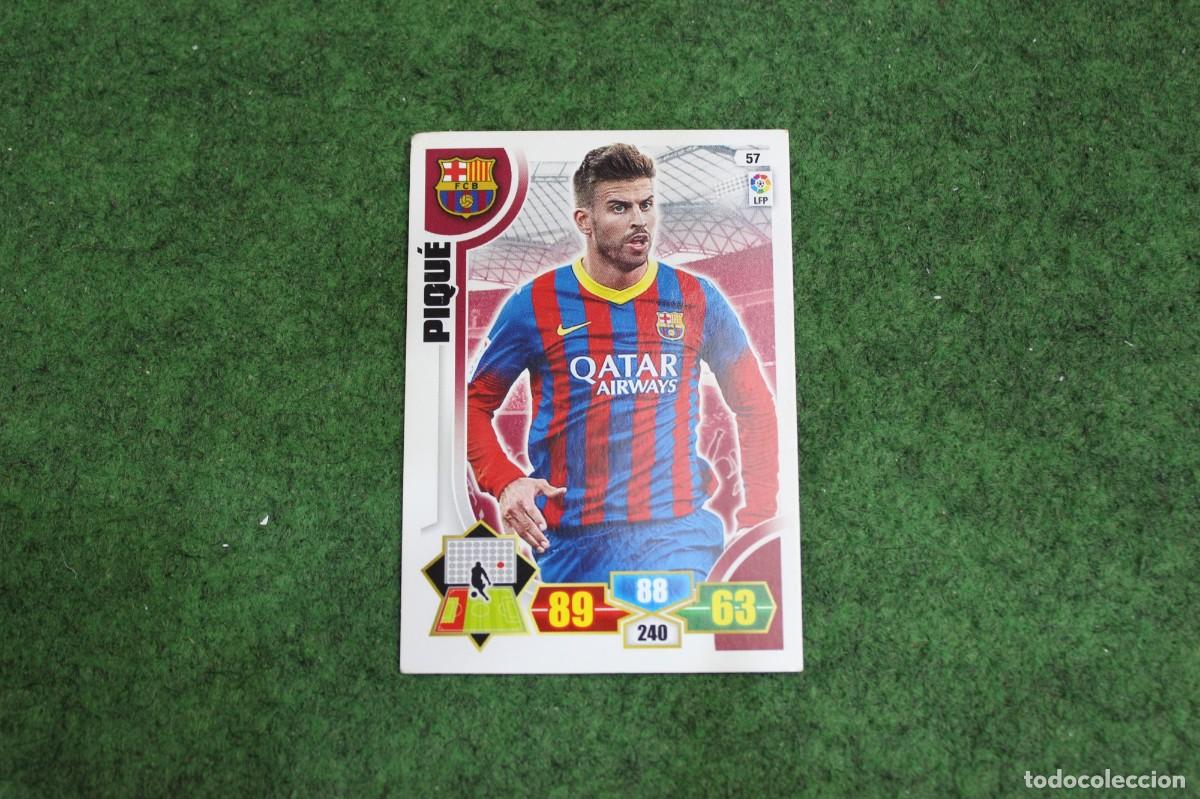 Cromos de f&uacute;tbol: 57 PIQU&Eacute; FC BARCELONA ADRENALYN XL 2013 2014 13 14 LALIGA SANTANDER