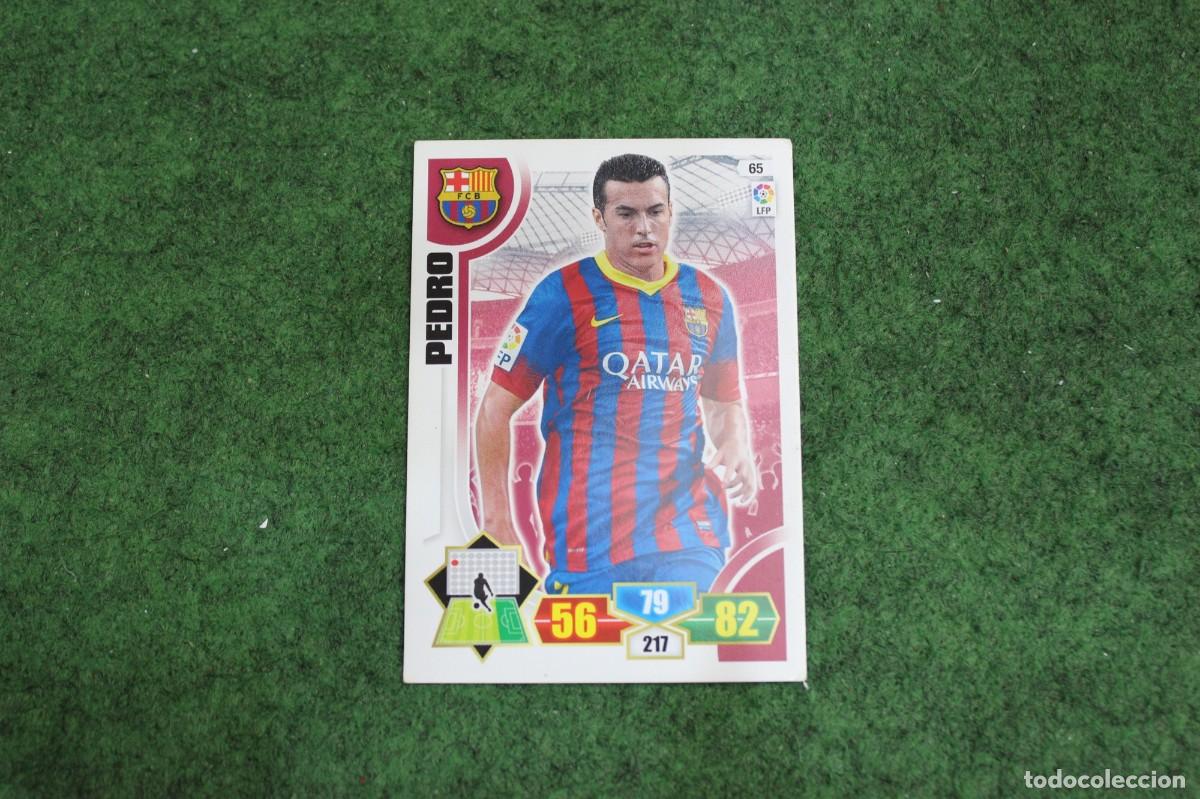 Cromos de f&uacute;tbol: 65 PEDRO FC BARCELONA ADRENALYN XL 2013 2014 13 14 LALIGA SANTANDER