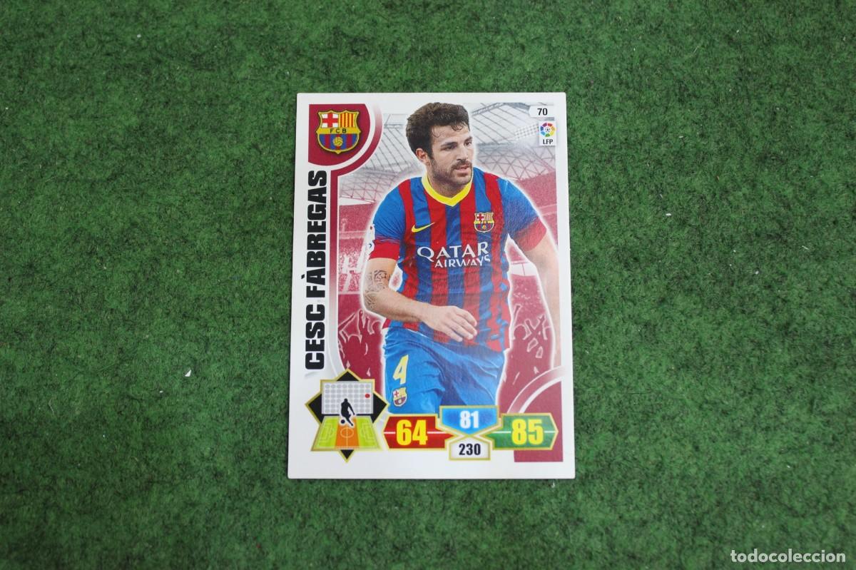 Cromos de f&uacute;tbol: 70 CESC F&Agrave;BREGAS FC BARCELONA ADRENALYN XL 2013 2014 13 14 LALIGA SANTANDER