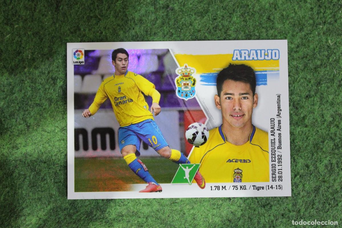 Cromos de f&uacute;tbol: 18 ARAUJO LAS PALMAS LIGA ESTE PANINI 2015 2016 LIGA BBVA
