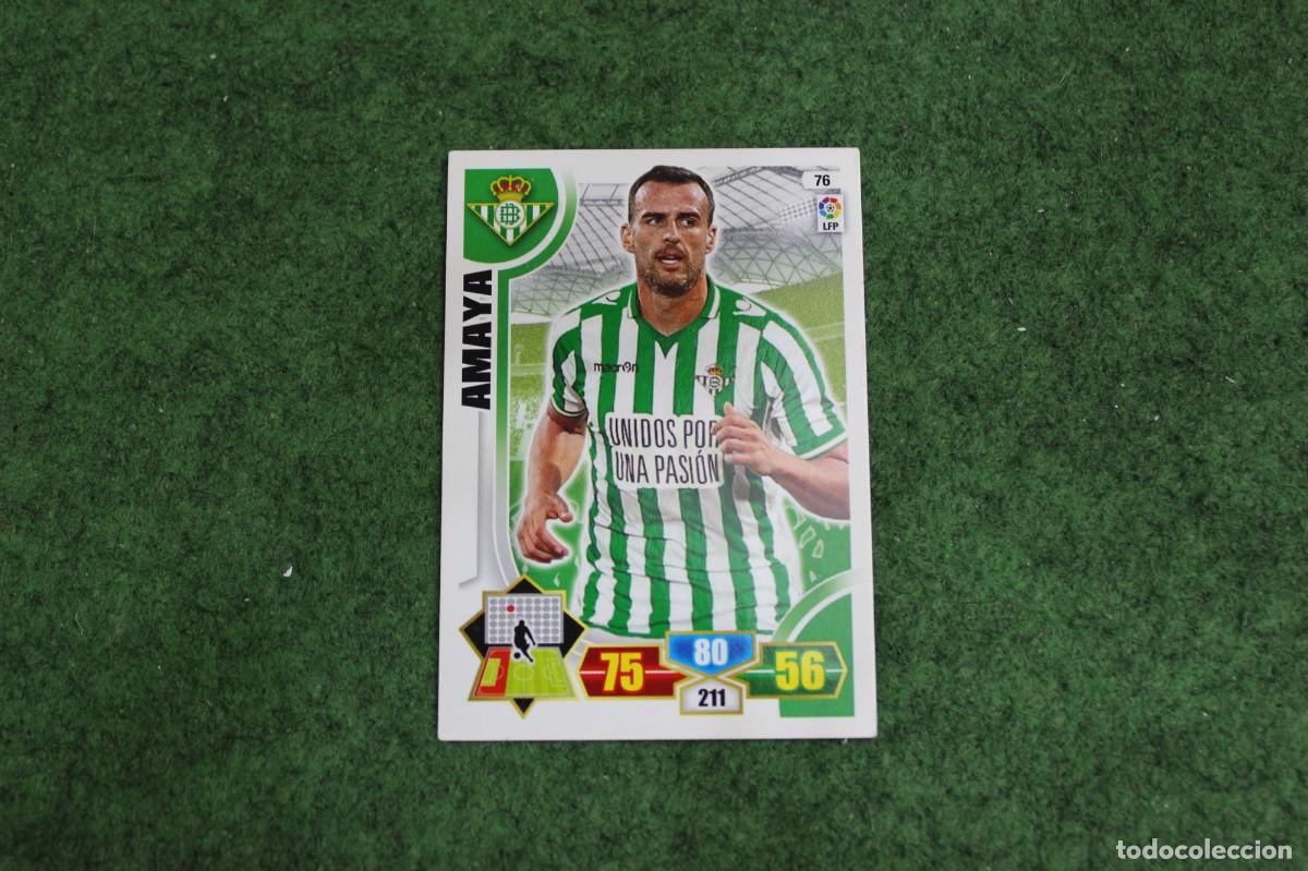 Cromos de f&uacute;tbol: 76 AMAYA REAL BETIS ADRENALYN XL 2013 2014 13 14 LALIGA SANTANDER