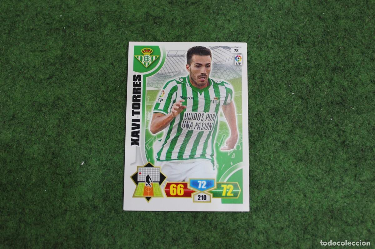 Cromos de f&uacute;tbol: 78 XAVI TORRES REAL BETIS ADRENALYN XL 2013 2014 13 14 LALIGA SANTANDER