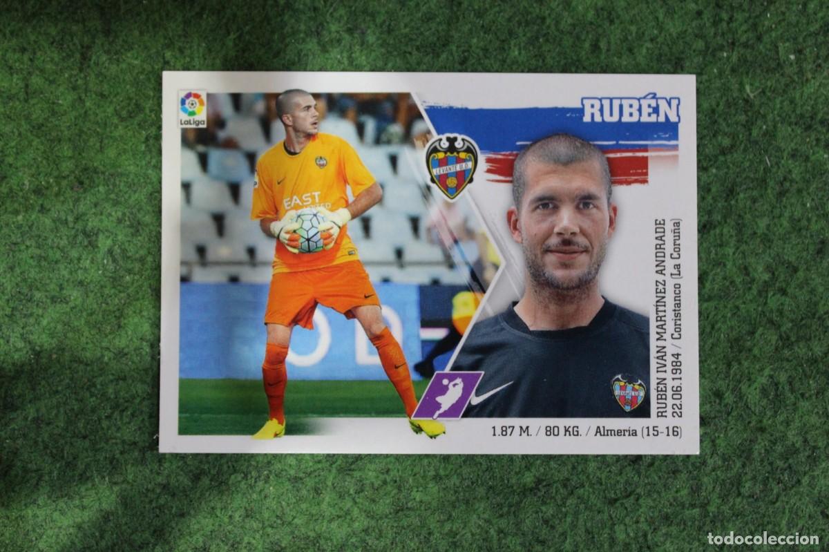 Cromos de f&uacute;tbol: 3 RUB&Eacute;N LEVANTE LIGA ESTE PANINI 2015 2016 LIGA BBVA