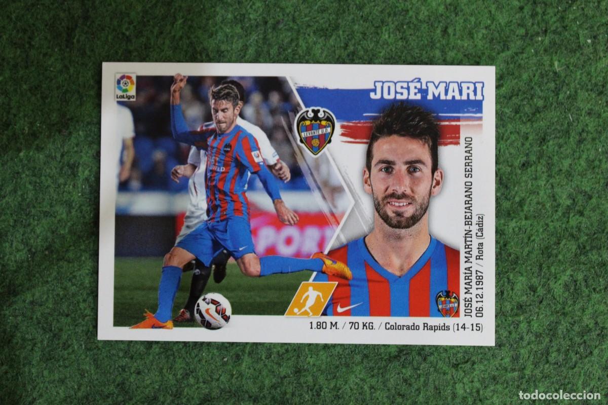 Cromos de f&uacute;tbol: 14 JOS&Eacute; MARI LEVANTE LIGA ESTE PANINI 2015 2016 LIGA BBVA