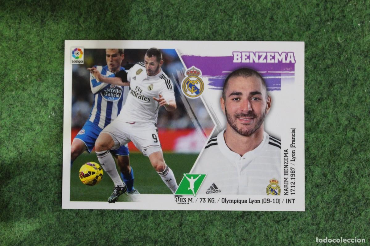Cromos de f&uacute;tbol: 20 BENZEMA REAL MADRID LIGA ESTE PANINI 2015 2016 LIGA BBVA