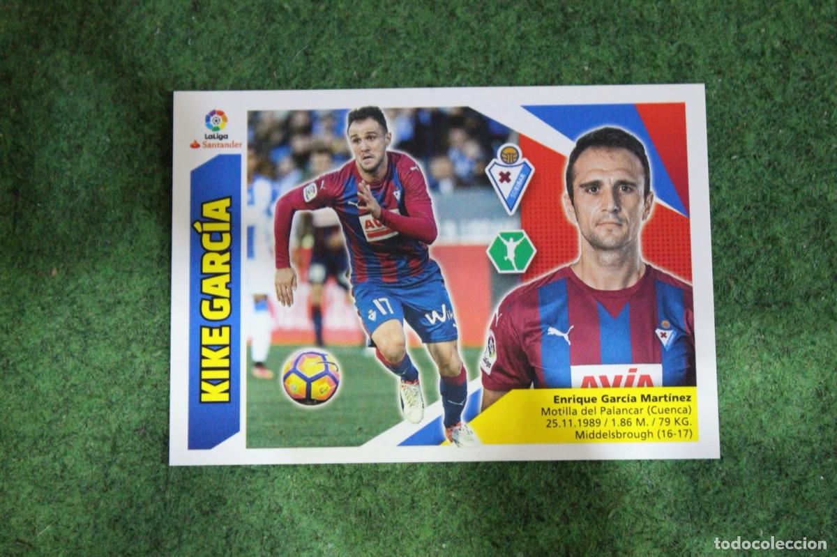Fu&szlig;ball-Sticker: 14 KIKE GARC&Iacute;A SD EIBAR LIGA ESTE 2017-18 2017 2018 17 18 LALIGA SANTANDER