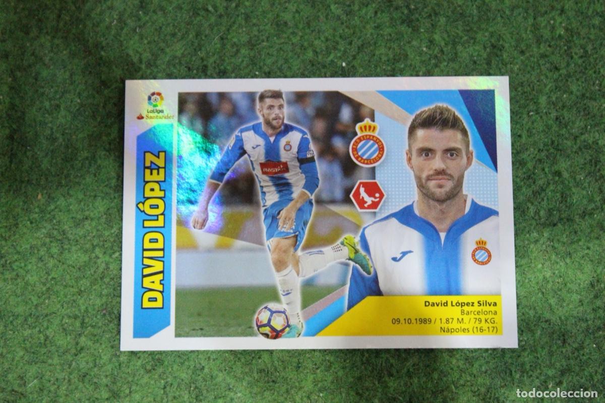 Football Stickers: 6 DAVID L&Oacute;PEZ RCD ESPANYOL LIGA ESTE 2017-18 2017 2018 17 18 LALIGA SANTANDER