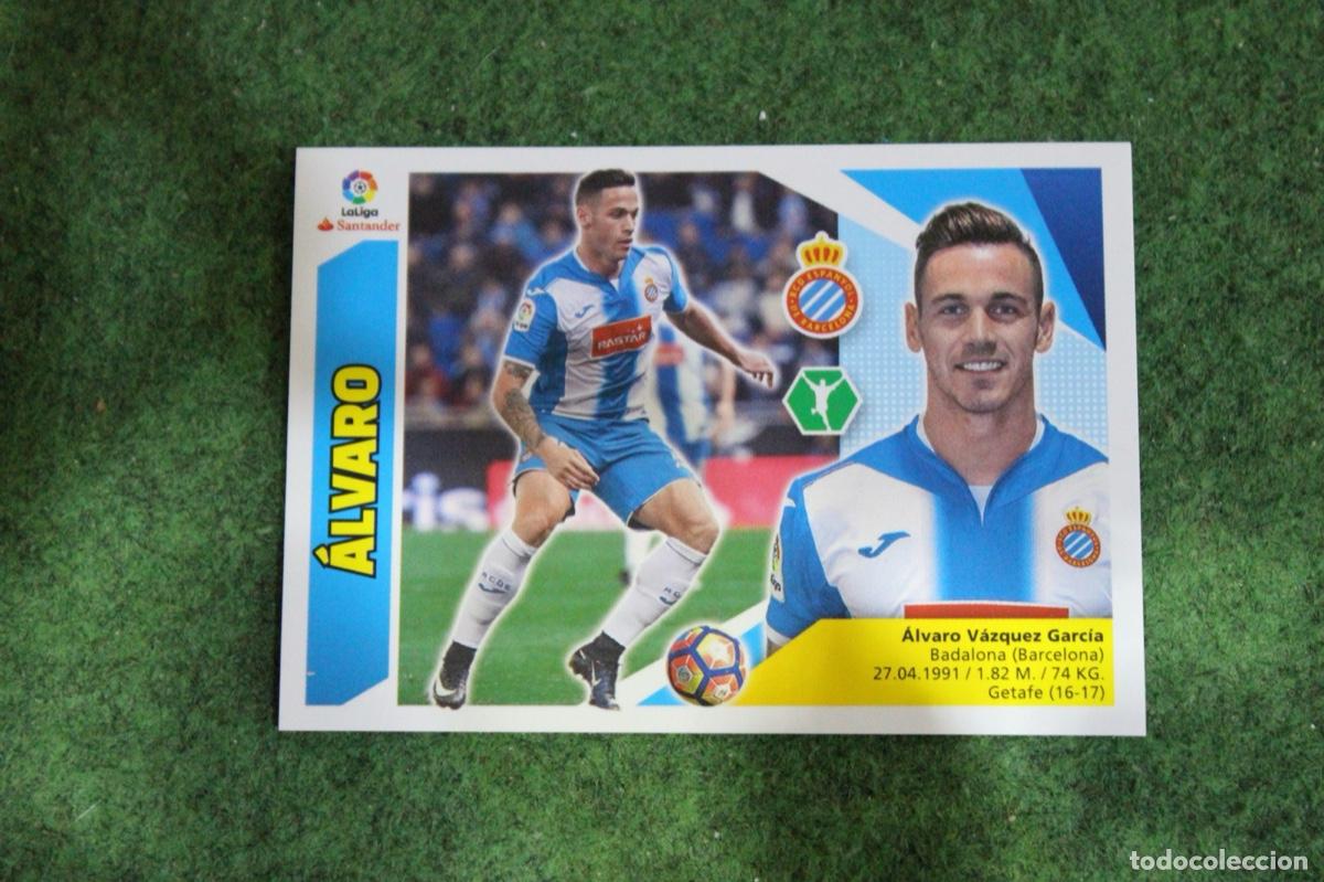 Football Stickers: 15B &Aacute;LVARO RCD ESPANYOL LIGA ESTE 2017-18 2017 2018 17 18 LALIGA SANTANDER