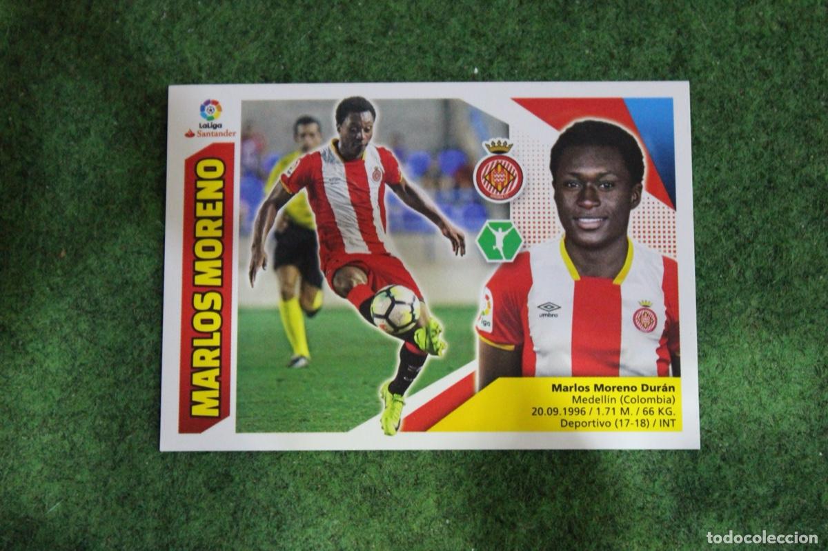 Fu&szlig;ball-Sticker: 14 MARLOS MORENO GIRONA CF LIGA ESTE 2017-18 2017 2018 17 18 LALIGA SANTANDER