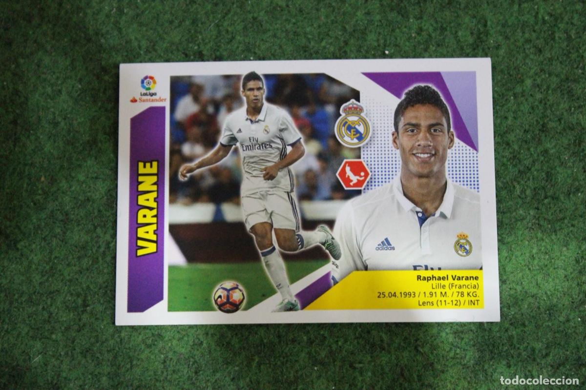 Fu&szlig;ball-Sticker: 5 VARANE REAL MADRID LIGA ESTE 2017-18 2017 2018 17 18 LALIGA SANTANDER