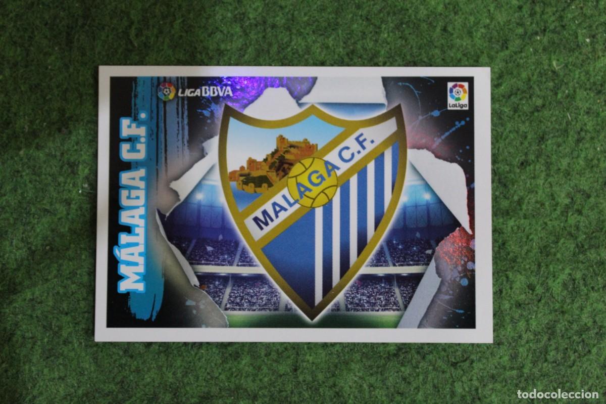 Cromos de f&uacute;tbol: 1 ESCUDO M&Aacute;LAGA LIGA ESTE PANINI 2015 2016 LIGA BBVA